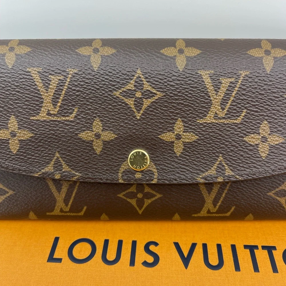 Louis Vuitton Monogram Emilie Wallet on Strap Rose Ballerine M61289 - Picture 11 of 14